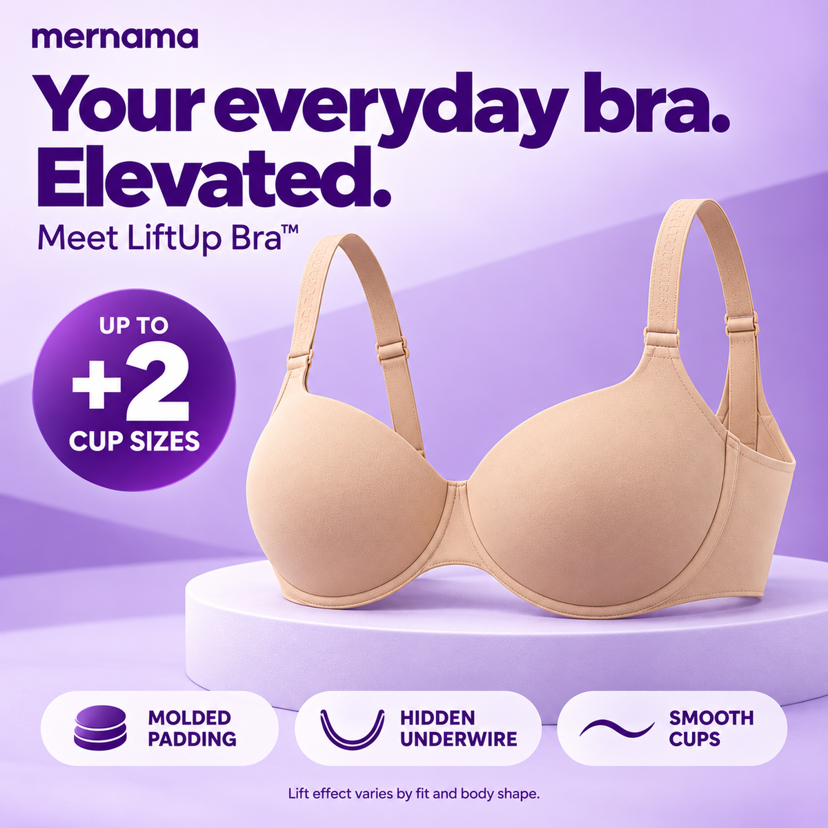 LiftUp Bra™ – The +2 Cup Size Push-Up Bra