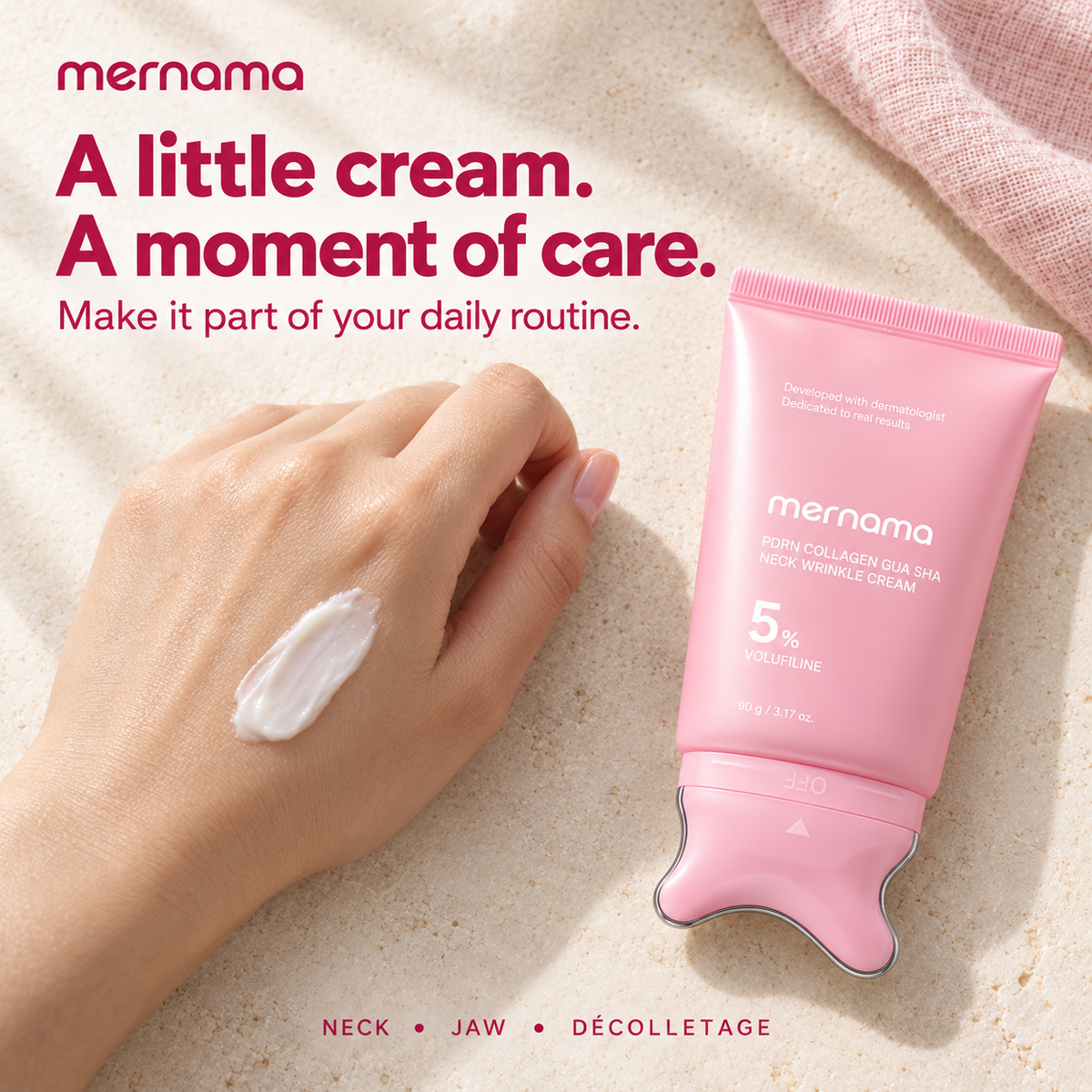 SculptFlow™ Neck & Jaw Cream With Built-in Gua Sha